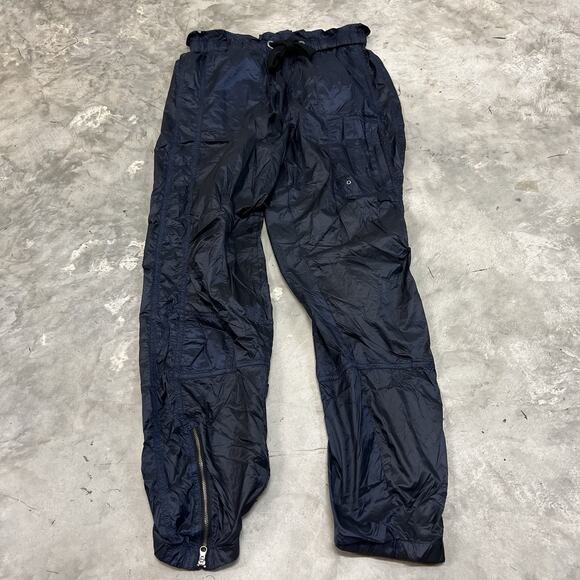 Free People Movement Future High Waist Rain Windbreaker Jogger Blue Womens Small - Picture 1 of 7